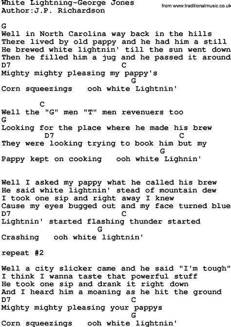 white lightning lyrics